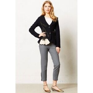 Anthropologie Rosie Neira Floral Wool Jacket Medium Boiled Wool